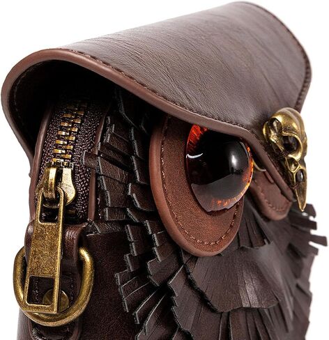 Small Crossbody Bag Shoulder Purse Leather Belt Pouch Travel Phone Holder Punk Medieval Vintage Festival Costume Accessory in Kuwait