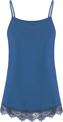 Womens Tank Tops Loose Sleeveless Pleated Camisole Cami Lace Extender Summer Flowy Dressy Shirt in Saudi Arabia