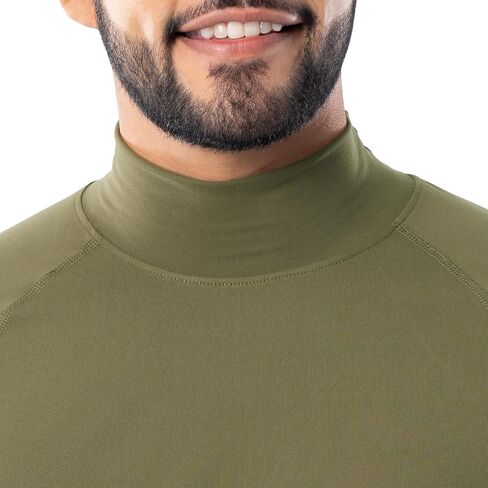 Fruit of the Loom Men's Sueded Jersey Mock Neck Thermal Underwear Base Layer Set in Kuwait