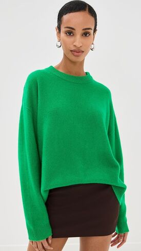 STAUD Women's Serrano Cashmere Relaxed Crew Sweater in Saudi Arabia