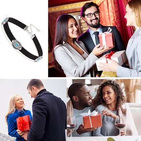 بوهو المختنق قلادة، مجوهرات الفيروز للنساء، الغربية بوهو الجلد المدبوغ الفيروز المختنق قلادة قلادة الغربية للنساء in Kuwait