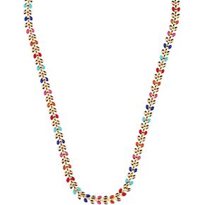 choker necklace for women colourful gold necklace 14K gold plated stainless steel necklace beaded necklace