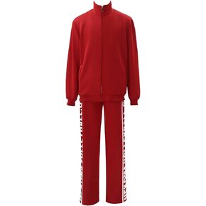 Red High School Uniform Volleyball Jersey Cosplay Sportswear Jacket Coat with Pants