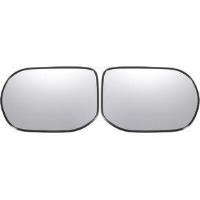 X AUTOHAUX Pair Car Rearview Left Right Side Mirror Glass Replacement W/Backing Plate Non-heated White Glass for Honda Civic 2006-2011