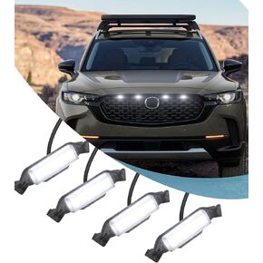 LED Grille Lights for Mazda CX50 Grill Lights 2023-2024 Front Grille Light for CX50 Accessories 2023 2024 (White)