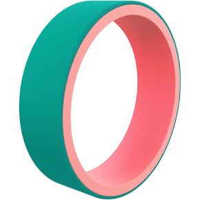 QALO Women's Rubber Silicone Ring, Switch Reversible Rubber Wedding Band, Breathable, Durable Engagement Silicone Ring, 6mm Wide 1.85mm Thick