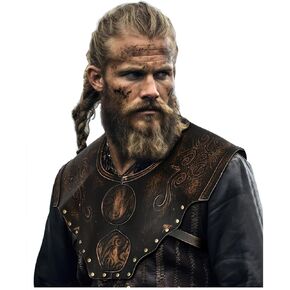 Joukavor Viking Chest Armor Leather Breastplate Armor Men Women Medieval Accessory