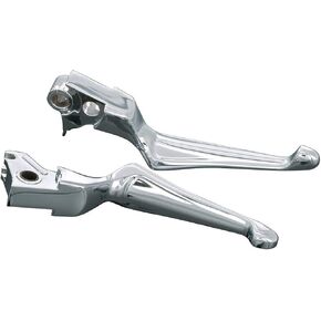 Kuryakyn 1849 Motorcycle Handlebar Accessory: Boss Blades Clutch and Brake Trigger Levers for 2014-16 Harley-Davidson Touring Motorcycles, Gloss Black, 1 Pair