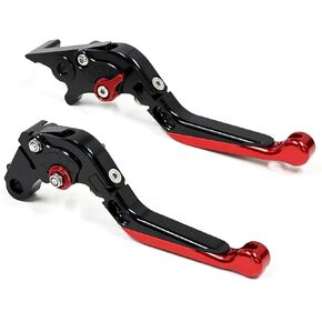 Motorcycle Brake Clutch Levers Folding Extendable Adjustable CNC Levers Fit for GROM MSX125 2014-2023, CBR250R 2011-2015, CB300R/Monkey 2018-2022, CBR300R CB300F 2014-2021, CBR500R CB500F 2013-2021