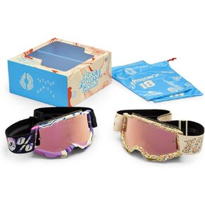 100% ACCURI Donut Le - Motocross & Mountain Bike Goggles - Adult Moto Goggles for Unmatched Clarity - Motocross Eyewear with Durable & Unique Design - (Pack of 2)