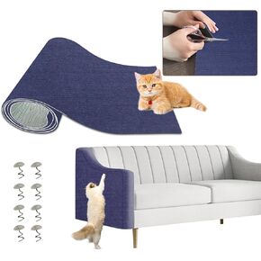 78.7"x15.8" Cat Scratch Furniture Protector Cat Carpet With Self-Adhesive Trimmable-Adhesive Carpet Cat Scratch Furniture Protector Replacement For Cat Tree Shelf Shelves Couch Furniture Diy Protector