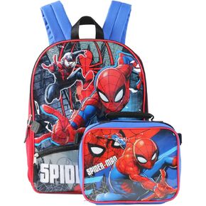Marvel Spiderman Backpack with Lunch Bag One Size