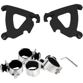 Trigger-Lock Mounting Kit (Black/Road Warrior Fairing) for 07-17 Harley FXDWG Road Warrior Fairing Black Trigger Lock Mount Kit MEB2028 Sportshield Trigger-Lock Mount Kit MEB8919