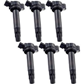ENA Pack 6 Ignition Coil 3.3 3.3L V6 Compatible with Lexus RX330 ES330 RX400h Toyota Camry Highlander Sienna Solara 2004 2005 2006 2007 2008 2009 2010 Coils for UF506 UF430 C1452 9091919025