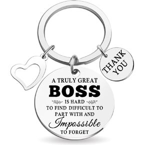 Cool Gifts for Bosses Best Boss Lady Gift for Women Funny Birthday Gifts for Bosses Female Male Leadership Mentor Manager Boss Keychain