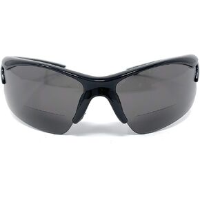 The Reno Bifocal Sun Readers, Sport Wrap Around Half Frame Reading Sunglasses for Men and Women