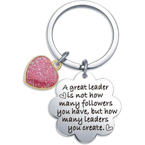 Boss Day Keychain For Supervisor Gifts Pm Keychain For Leadership Jewelry Mentor Jewelry