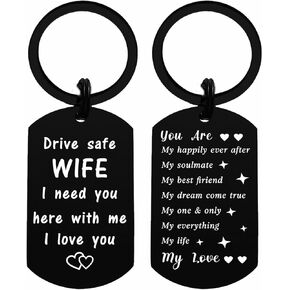 I Love My Wife Keychain - Gifts for Wife Birthday Valentine's Day Just Because Mother's Day Anniversary from Husband
