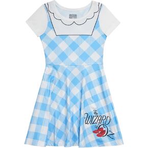 Wizard of Oz Dorothy Girls Cosplay Dress Toddler to Big Kid Sizes (2T - 14-16)