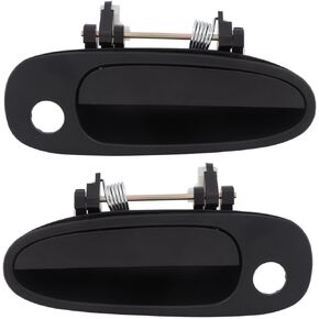 OCPTY Door Handles Exterior Front Driver Passenger Side Replacement fit 1994-1997 for Corolla Outside Door Handles Texture Black(2pcs)
