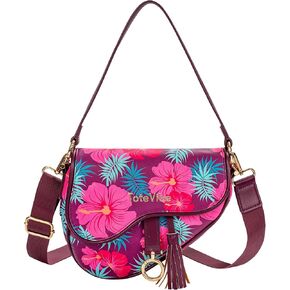 Crescent Bag for Women, Stylish Crossbody Hobo Saddle Purse & Sling Bag with Chain Strap