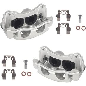 KUSATEC 18B4759 18B4758 Front Disc Brake Caliper with Bracket fit for Ford Explorer Sport Trac Ranger 01-05, for MAZDA B2300 B4000 03-08;B3000 03-07, Mercury Mountaineer 02-05, Driver Passenger Side