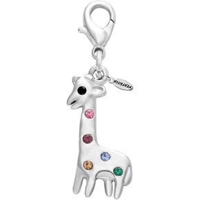 NOUMANDA Adorable Tiny Giraffe Charm with Lobster Clasp for Bracelet,Necklace,Keyring