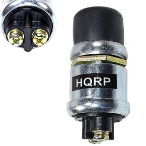 HQRP 12V 50A Momentary Push-Button Starter Ignition Switch Compatible with Lawn Mower, Mack Truck, Pressure Washer, Tractor, Chopper, Motorcycle Heavy-Duty