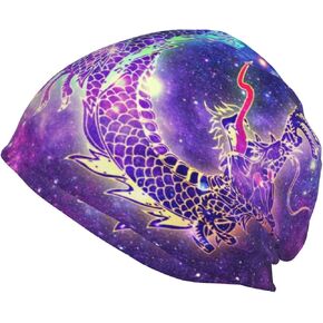 Cool Dragon Style Beanie Cap,Fashion Slouchy Beanie Hat Knit Hat Cap Winter Summer Warm Headscarf for Adults Teens