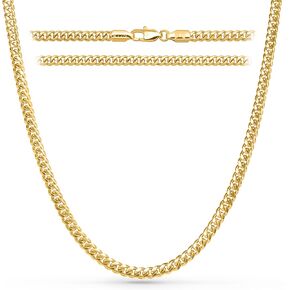 RTZN® Cuban Link Chain for Men – 3.5/5mm Mens Cuban Chain – Premium Gold/Black/Silver Stainless Steel Necklace for Men – NON-TARNISH & 100% Waterproof Mens Chain Necklaces – 18/20/22/24/26" inch