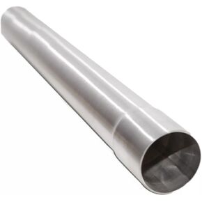 2.25 Inch Exhaust Pipe Stainless Steel Exhaust Tubing,Tailpipe Inlet and exit ID 2 1/4" Length 18"Straight Pipe Exhaust Universal Dual Connector Adapter Tubo