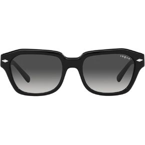Vogue Eyewear Woman Sunglasses Dark Havana Frame, Brown Gradient Lenses, 52MM