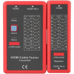 Hdmi Tester,Hdmi Tester - UT681HDMI Tester HDMI Portable High Definition Cable Tester Checker LED Indicator to Check Disorder Short Open and Cross Status of HDMI Cables and Hd Wire Test Ideal