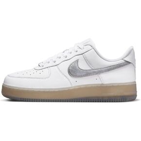 Nike Mens Air Force 1 DX3945 100 White/Metallic Silver - Size 11