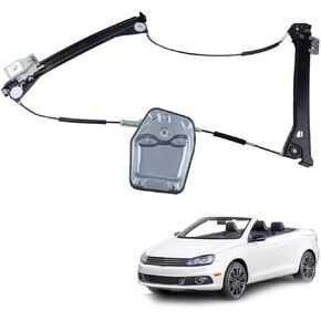 Front Right Passenger Side Power Window Regulator Compatible with 2008-2016 VW Volkswagen Eos RH 1Q0-837-462-G 1Q0837462G