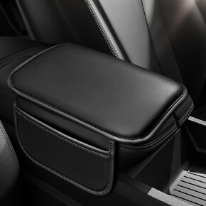 Center Console Cover,Arm Rest Cover for Car,Car Accessories Car Center Console Cover,Center Console Cover with Storage Bag,Car Interior Accessories for Most Vehicles Vehicles SUV (Black)