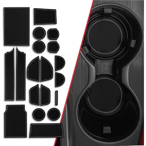 CupHolderHero fits Lexus RX 350 Accessories 2016-2024 - Premium Custom Interior Non-Slip Anti Dust Cup Holder Inserts, Center Console Liner Mats, Door Pocket Liners 20pc Set (Gray Trim)