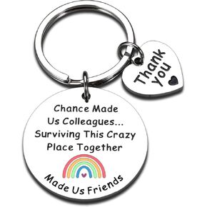 Funny Coworker Gifts for Women Men Keychain, Coworker Christmas Gifts, Office Gag Gifts for Coworkers Friends, Office White Elephant Gifts for Coworkers Stocking Stuffers, Work Gifts for Coworker
