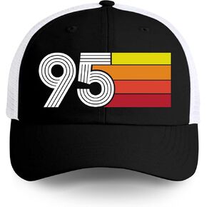 30th Birthday Gifts - 30th Birthday Gifts for Men Women - 1995 Birthday Decorations for Men Women - 30 Years Old Gifts Retro Trucker Hat Black