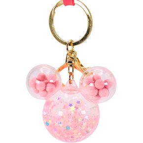 Cute Mouse Keychain | Aesthetic Liquid Floating Glitters Lanyard Key Ring Holder for Keys, Bags, & Backpacks