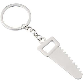ARFUKA Keychain Mini Saw Pendant Keyring Metal Key Holder Key Chain Women Men Gift for Birthday Christmas Festival