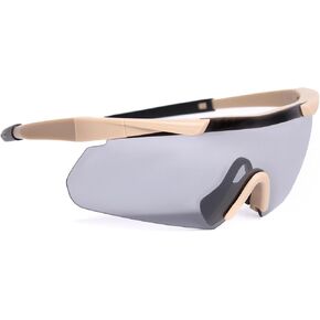 Safety Glasses - Shooting Glasses (ANSI Z87.1+ and CE Certified), UV400 Rated, TR90 Frame, Interchangeable Lenses, Lightweight, Shatter Resistant Eye Protection (Green) in Saudi Arabia