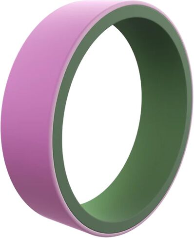 QALO Women's Rubber Silicone Ring, Switch Reversible Rubber Wedding Band, Breathable, Durable Engagement Silicone Ring, 6mm Wide 1.85mm Thick in Kuwait