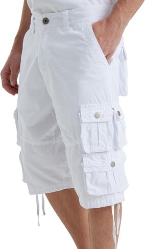 Men's Cargo Shorts Multi Pockets Mens Shorts Classic Cotton below Knee casual hiking Shorts- Reg and Big and Tall Sizes in Saudi Arabia