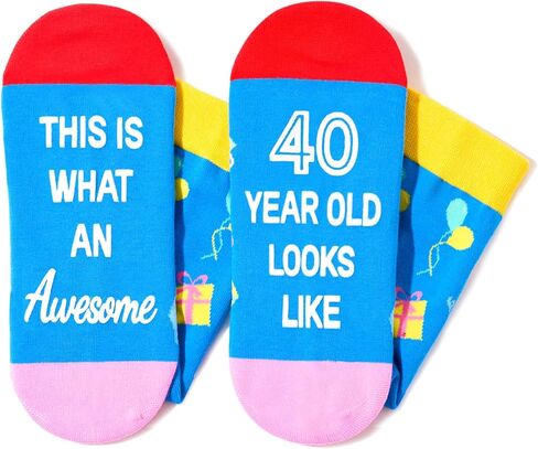 Zmart Birthday Gifts Ideas for Men - Socks for 36 37 38 39 40 Year Old Gifts for Man Woman, Birthday Socks in Kuwait