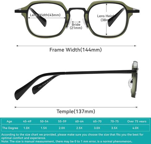 Reading Glasses for Women - Lightweight TR90 Readers Computer Blue Light Blocking Anti Glare Filter UV Protect Eyeglasses in Kuwait