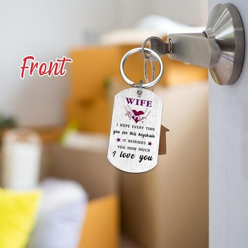 I Love My Wife Keychain - Gifts for Wife Birthday Valentine's Day Just Because Mother's Day Anniversary from Husband in Kuwait