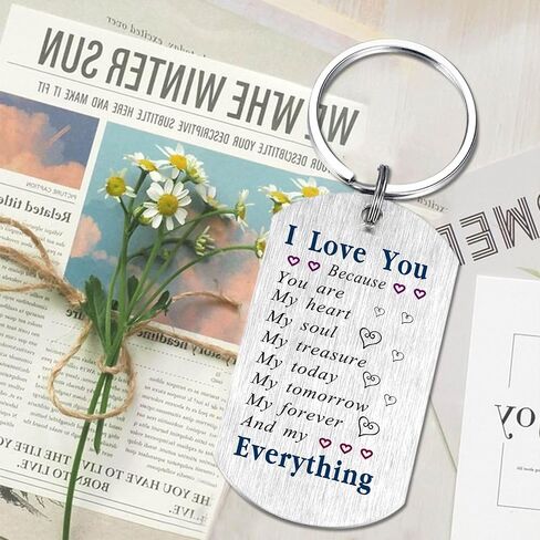 I Love My Wife Keychain - Gifts for Wife Birthday Valentine's Day Just Because Mother's Day Anniversary from Husband in Kuwait