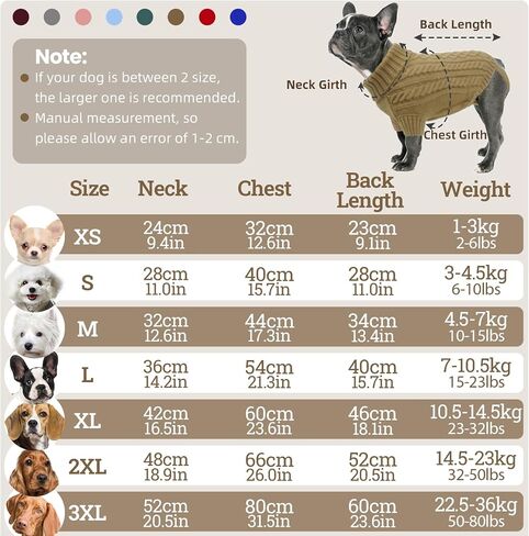 Dog Sweaters for Large Dogs, Dog Winter Sweater, Warm Cozy Sweater for Dog, Turtleneck Knitted Sweaters for Dogs, XXL Dog Sweater with Harness Hole and Legs (Grey 2XL) in Saudi Arabia