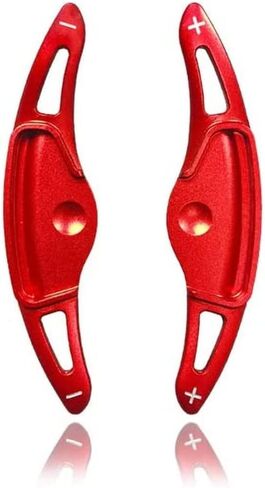 Real Carbon Fiber Steering Wheel Paddle Shifter Extension Shifter Trim Compatible with Hyundai Veloster JS N Kona N Elantra N i30 N Series 2019-2022(Red Style) in Kuwait